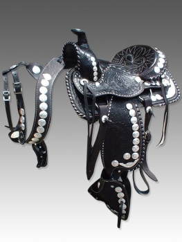 SILVER WESTERN SADDLE WS-54